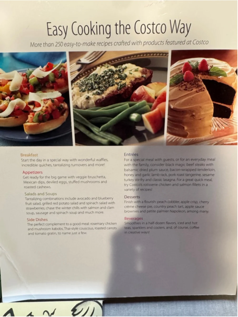 Nordstrom Entertaining at Home, Costco Easy Cooking, Pasta & Co 3 Cookbook Set